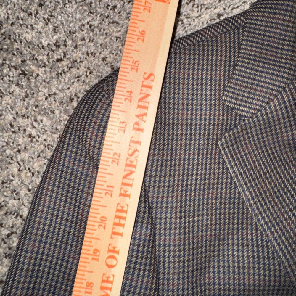 Ralph by Ralph Lauren Mens 41R Wool Blazer Brown Houndstooth Sport Coat Vintage - Picture 4 of 8